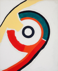 ohne Titel, 1974, Dispersion auf Leinwand, 100 x 80 cm