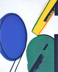 ohne Titel, 1977, Dispersion auf Leinwand, 86 x 79 cm