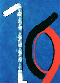ohne Titel, 1974, Dispersion auf Leinwand, 130 x 97 cm