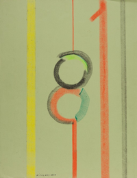 ohne Titel, 1979, Dispersion auf Papier, 65 x 50 cm