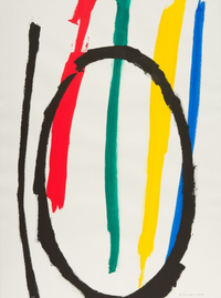 ohne Titel, 1984, Dispersion auf Papier, 75 x 56,5 cm